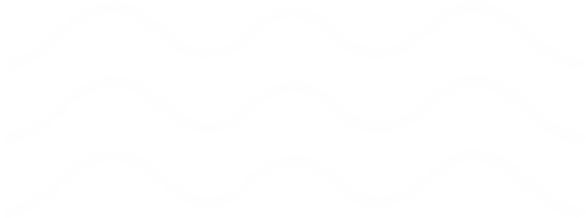 Three Wavy Lines Ocean Waves Minimalist White Vector Element Image